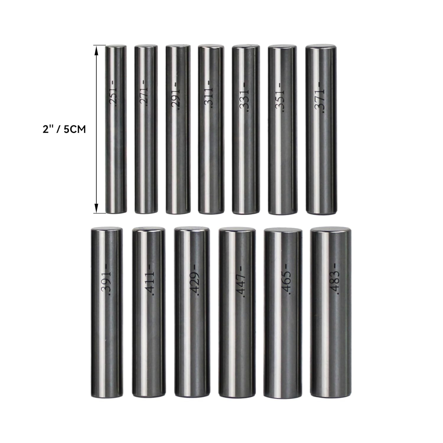 Pin Gauge Pin Gage Set 190/250pcs M1 M2 Class ZZ Metric Steel for Maintenance US