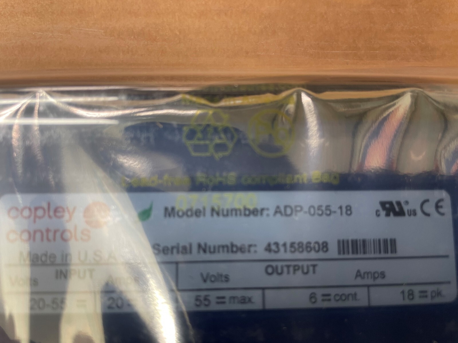 COPLEY CONTROLS ADP 055 18 ACCELNET SERVO DRIVE CONTROLLER ( New)