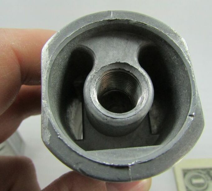 Lot 2 Unknown Metal Adapters, or Gas Burner Nozzle Housings, or Industrial Parts