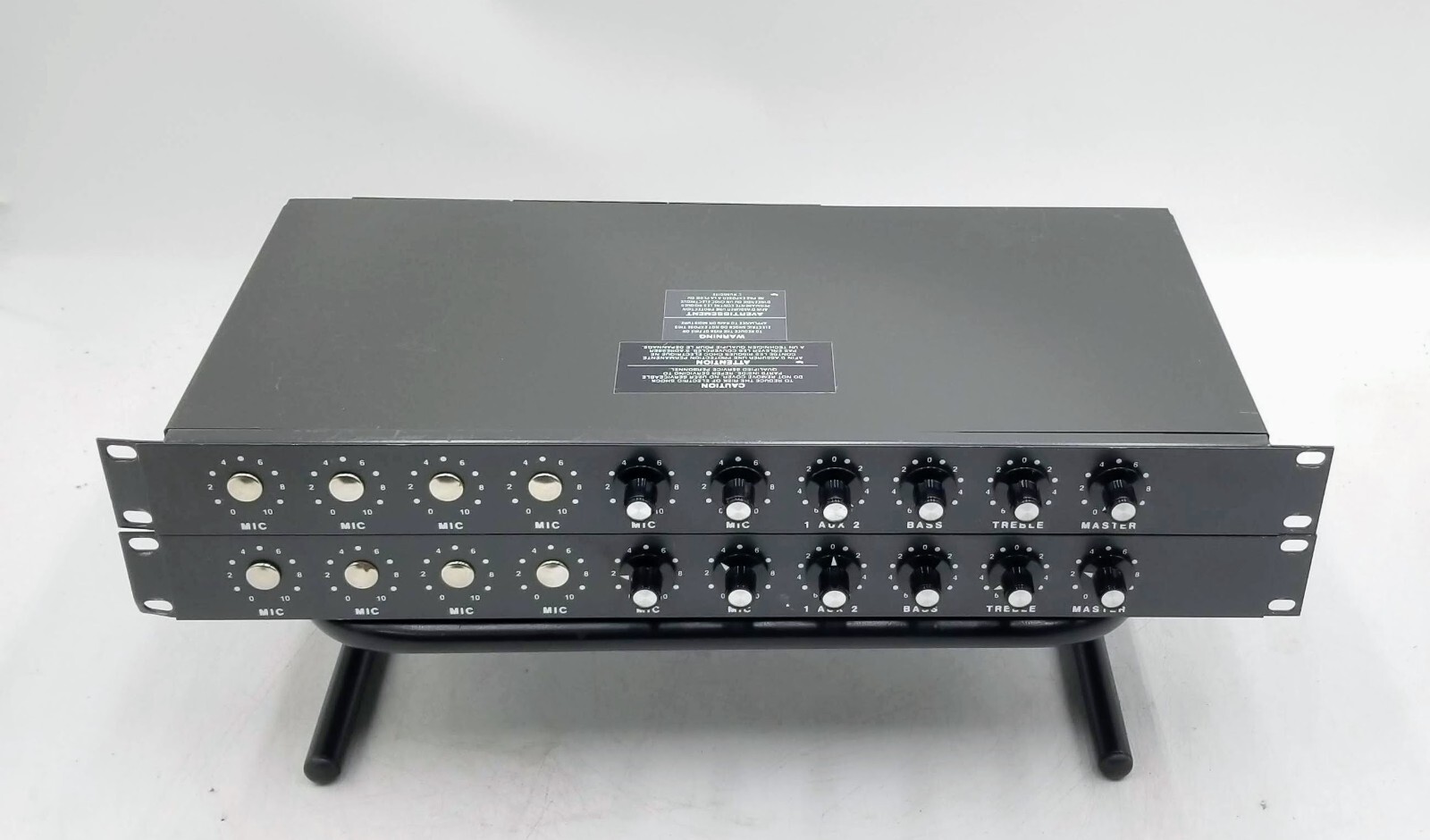 LOT OF 2 DuKane 2A68 Remote Powered Mixer/Preamplifier