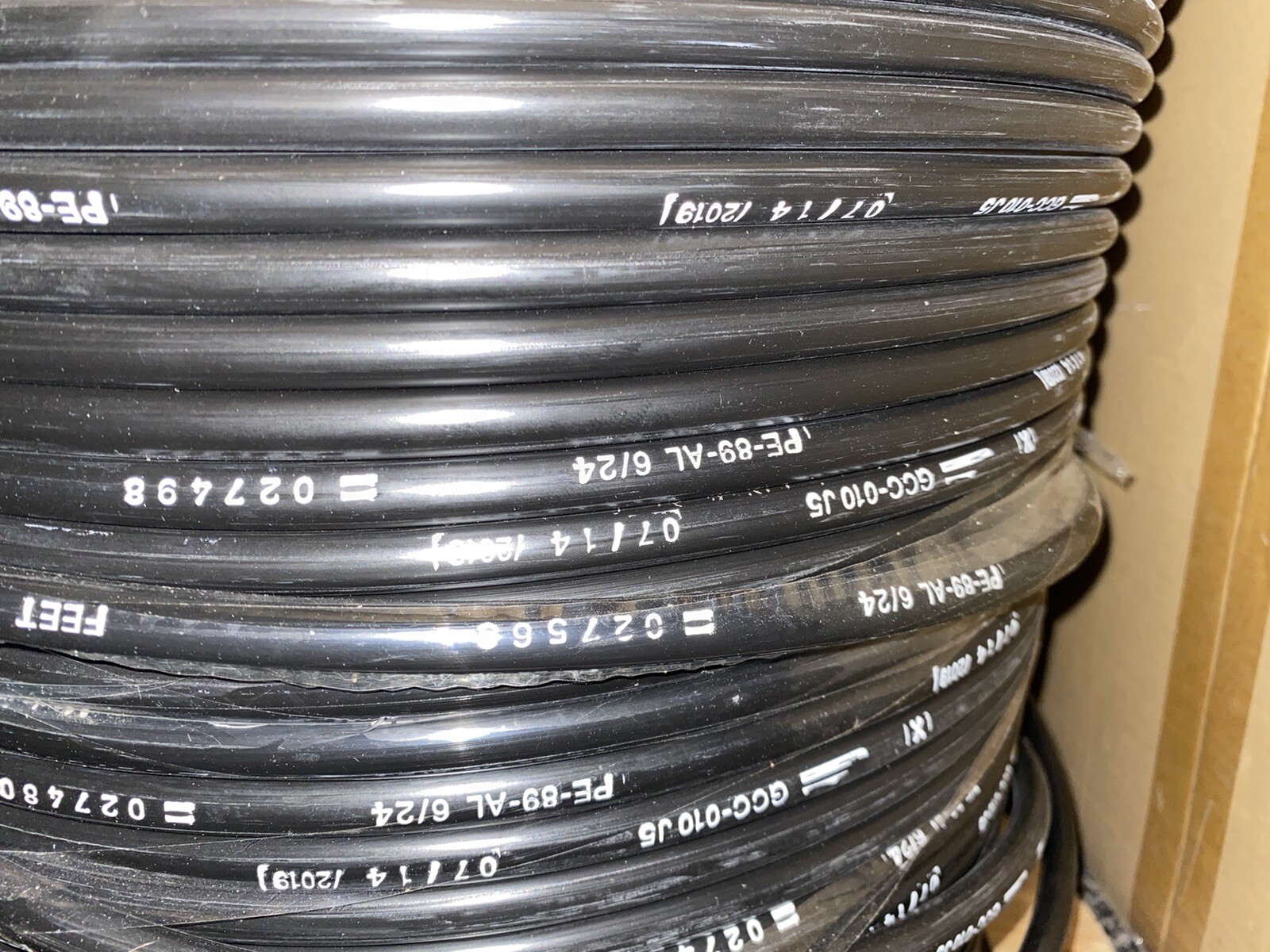 1000+ FT 24 Gauge 6 Pairs 24/6 Pairs Telephone Cable Solid PE89 Black Cable Wire