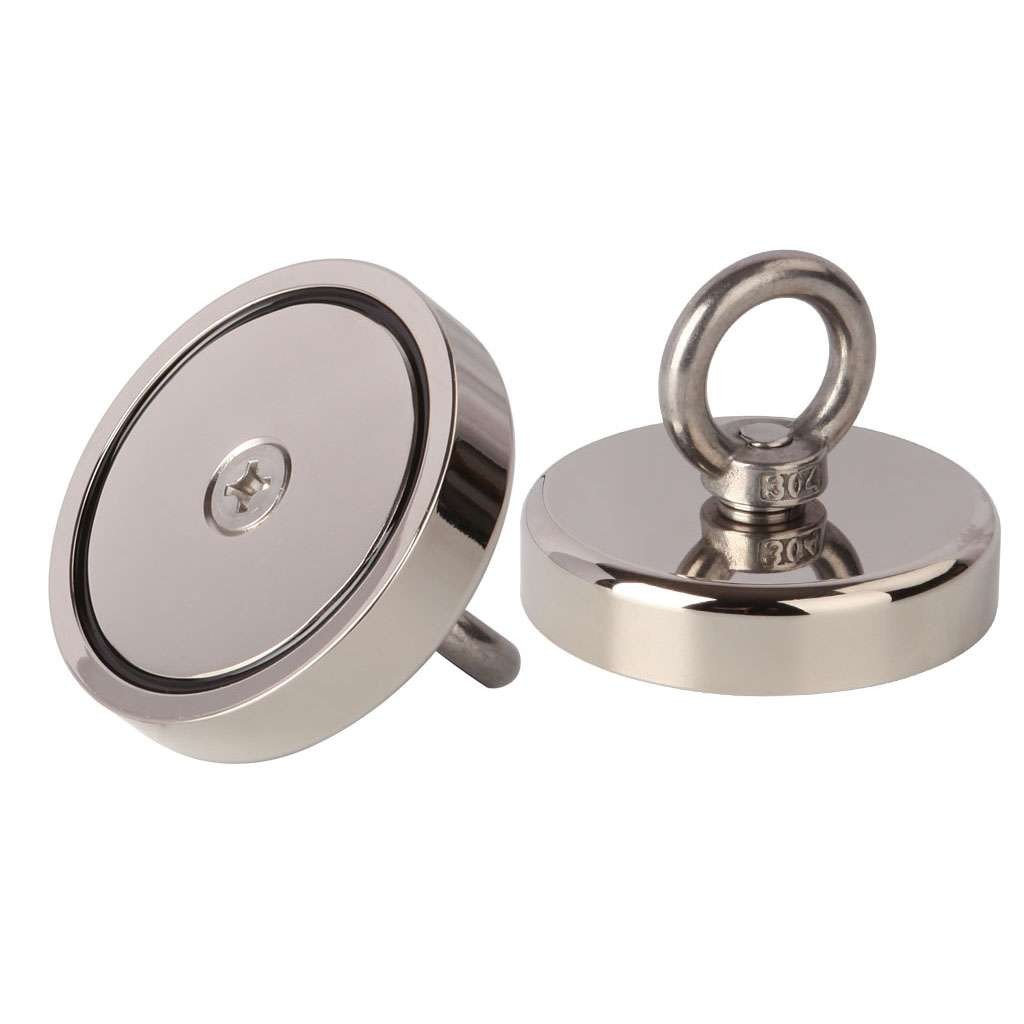 Neodymium Fishing 400LBS Magnet Pulling Force Super Strong Round Rare Earth