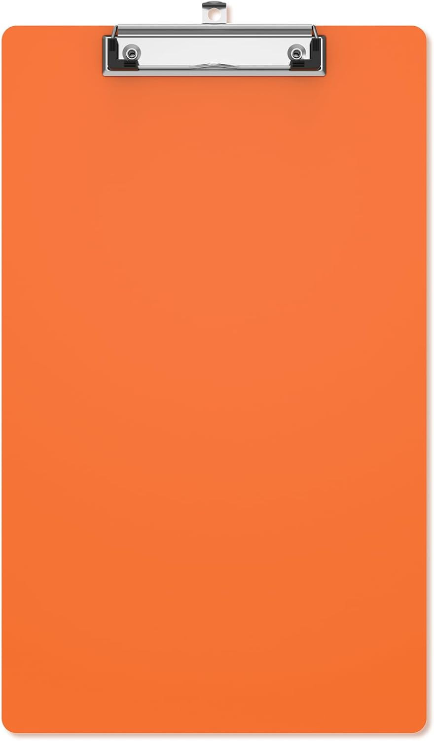 Plastic Legal Size Clipboard, Orange 8.5 X 14 Clip Boards | Size 9 X 15 In, Long