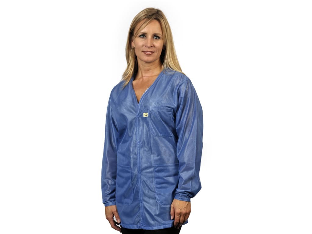 Tech Wear VOJ-23-XL – Lab Jacket V-Neck X-Large Waist Length ESD