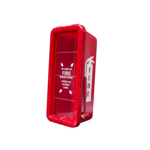 🎯 10LB RED FIRE EXTINGUISHER CABINET INDOOR/OUTDOOR W/ LOCK AND “FREE SHIPPING”
