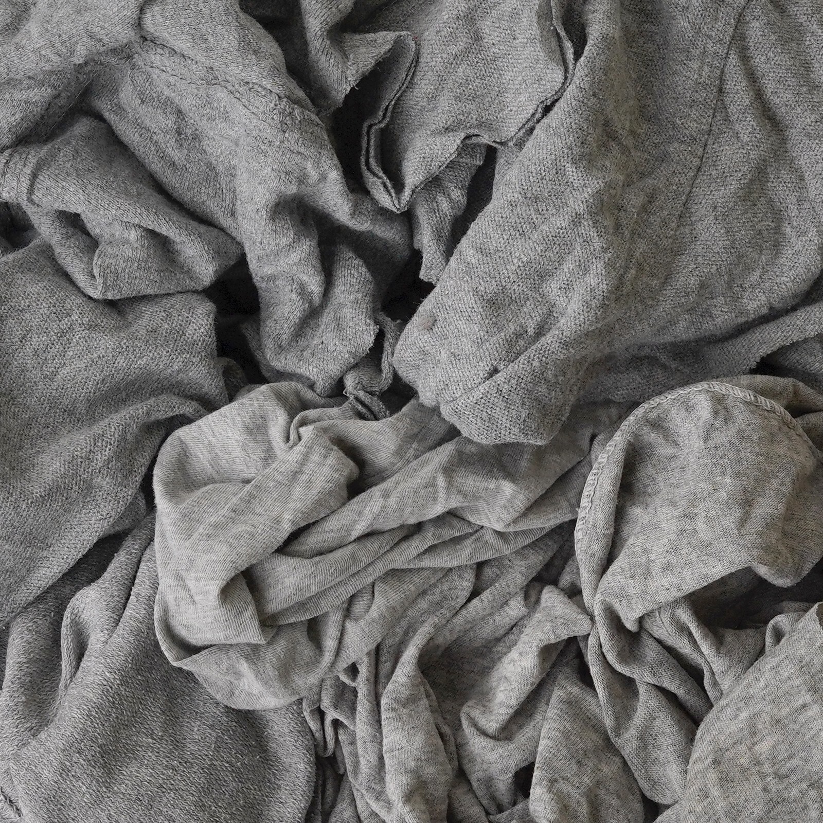 Gray Knit T-Shirt 100% Cotton Cleaning Rags 50 lbs. Box – Multipurpose Cleaning