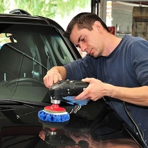 20-Pack 5-6 Inch Microfiber Car Polishing Pads, Premium Car Buffing Bonnets for