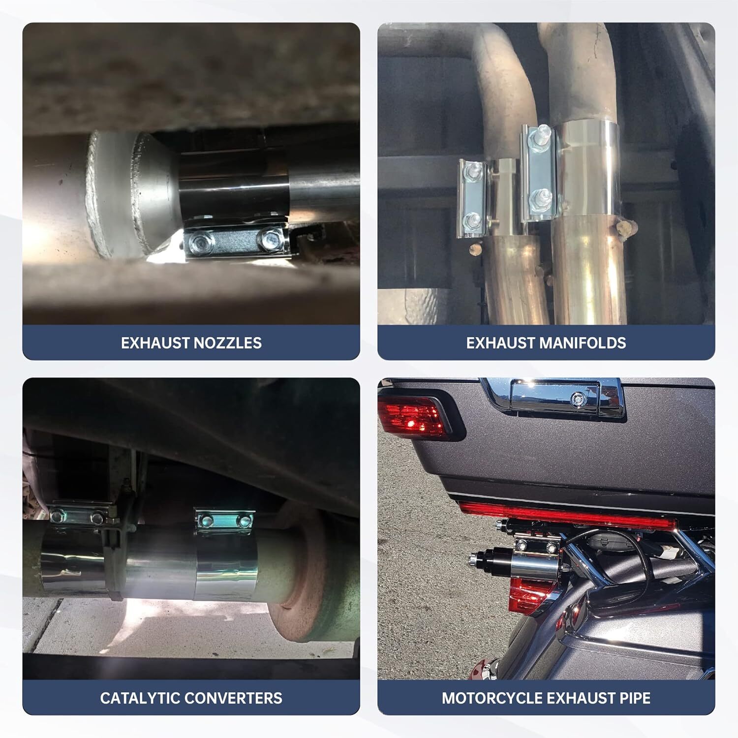 3” In Butt Joint Exhaust Seal Band Clamp,Exhaust Band Clamp 304 Stainless Steel