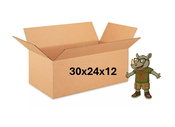 30″ x 24″ x 12″ CARDBOARD BOX – 200 lb – SINGLE BOX