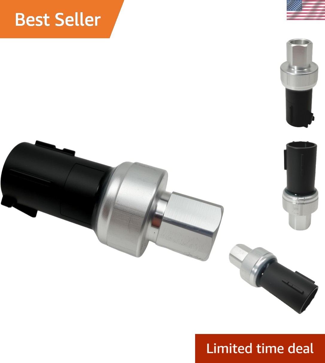 A/C Pressure Transducer Sensor Switch Compatible with Ford F150 Escape Focus …