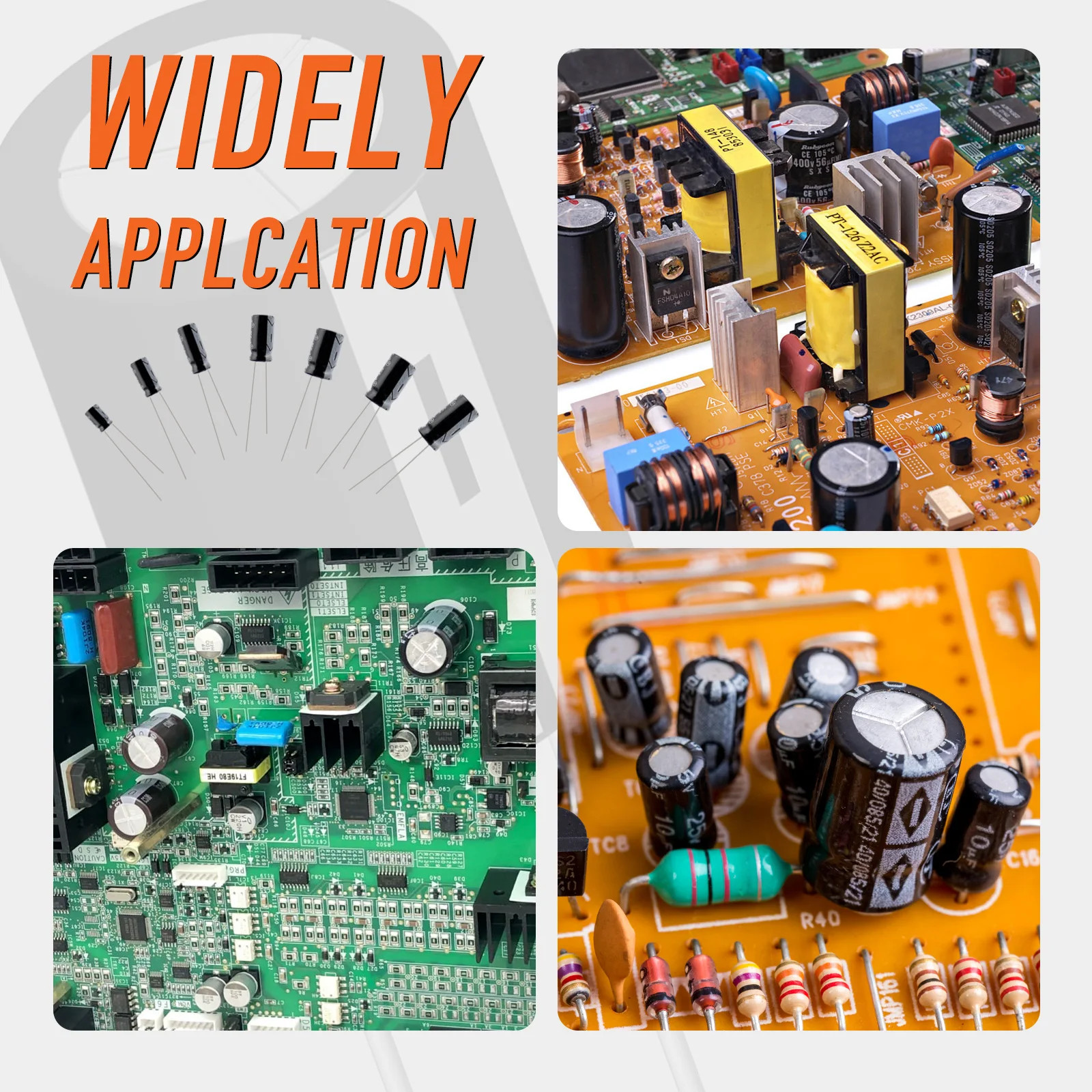 500pcs 24Values Electrolytic Capacitor Kit 0.1uF-1000uF 10V-50V Assorted kit
