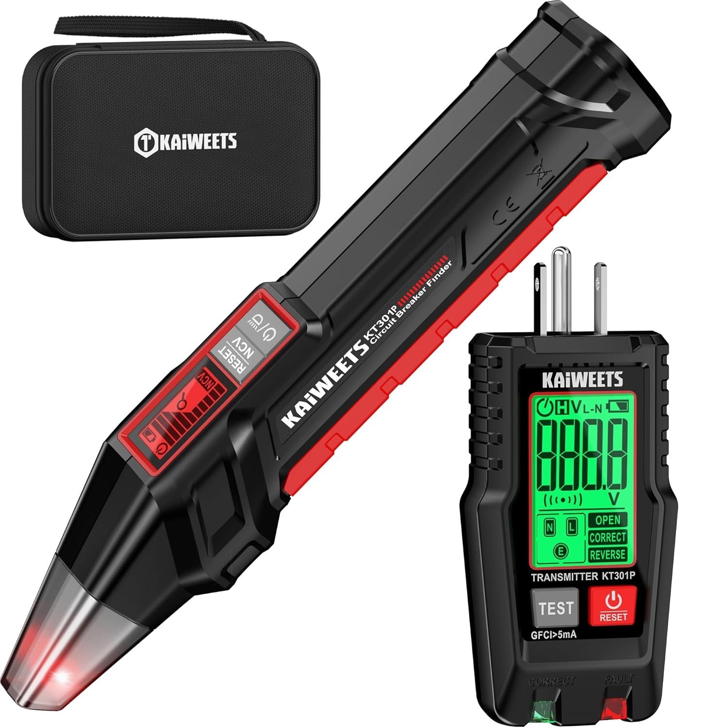 All-in-One Circuit Tracer Tool with LCD and Non-Contact Voltage Function – KT301