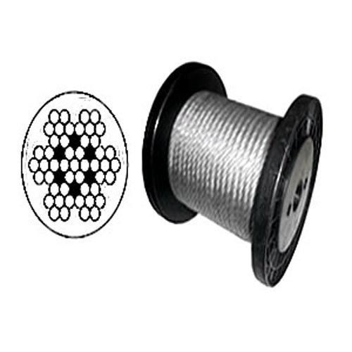 Vinyl Coated Wire Rope Cable 3/32 – 3/16 7×7 : 100, 250, 500, 1000, 2000 ft