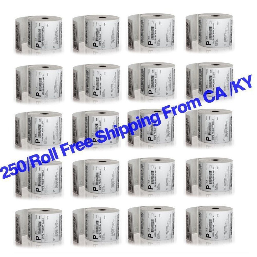 250/ Roll Direct Thermal Shipping Barcode labels 4×6 for Zebra Eltron 2844 ZP450