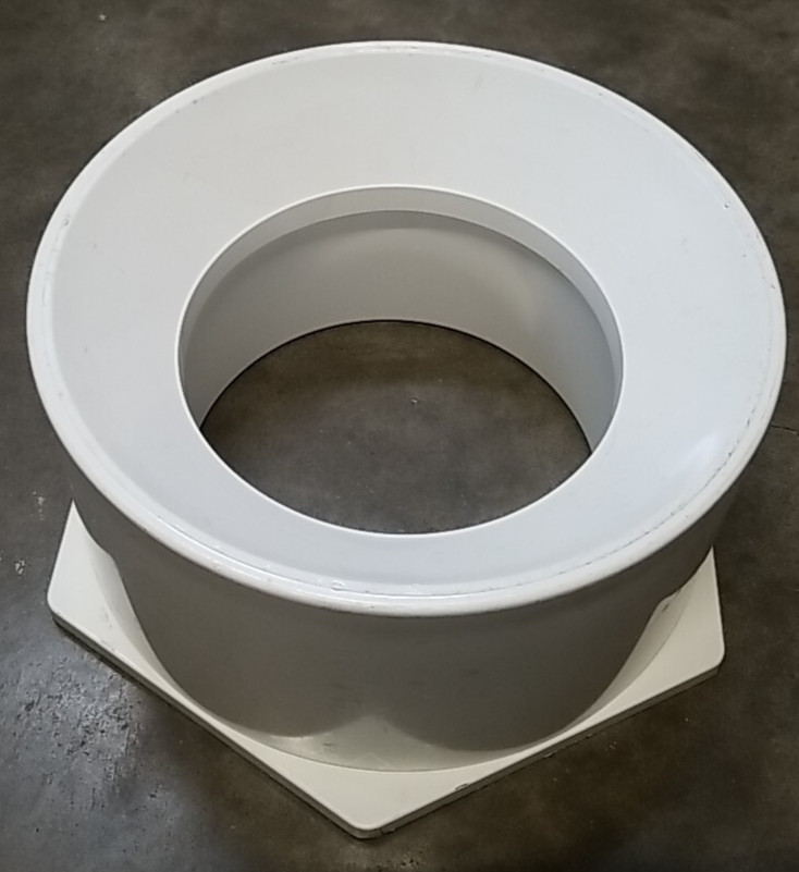 Charlotte PVC 107-12X8 Bushing 12 in Spigot x 8 in Hub PVC DWV LD Flush Bushing