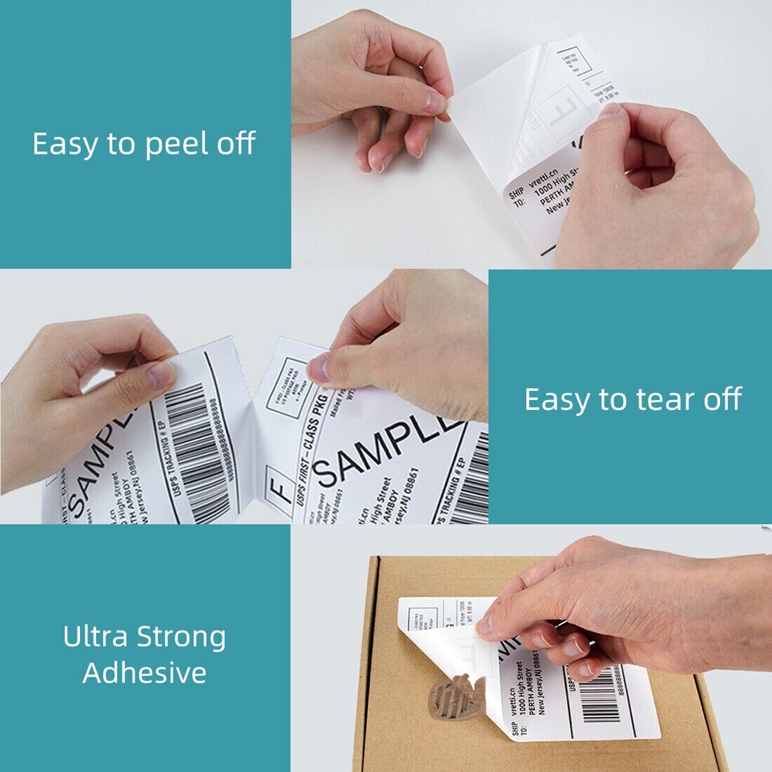VRETTI Self Adhesive Thermal Shipping Labels Roll 4×6 Zebra 2844 Eltron ZP450