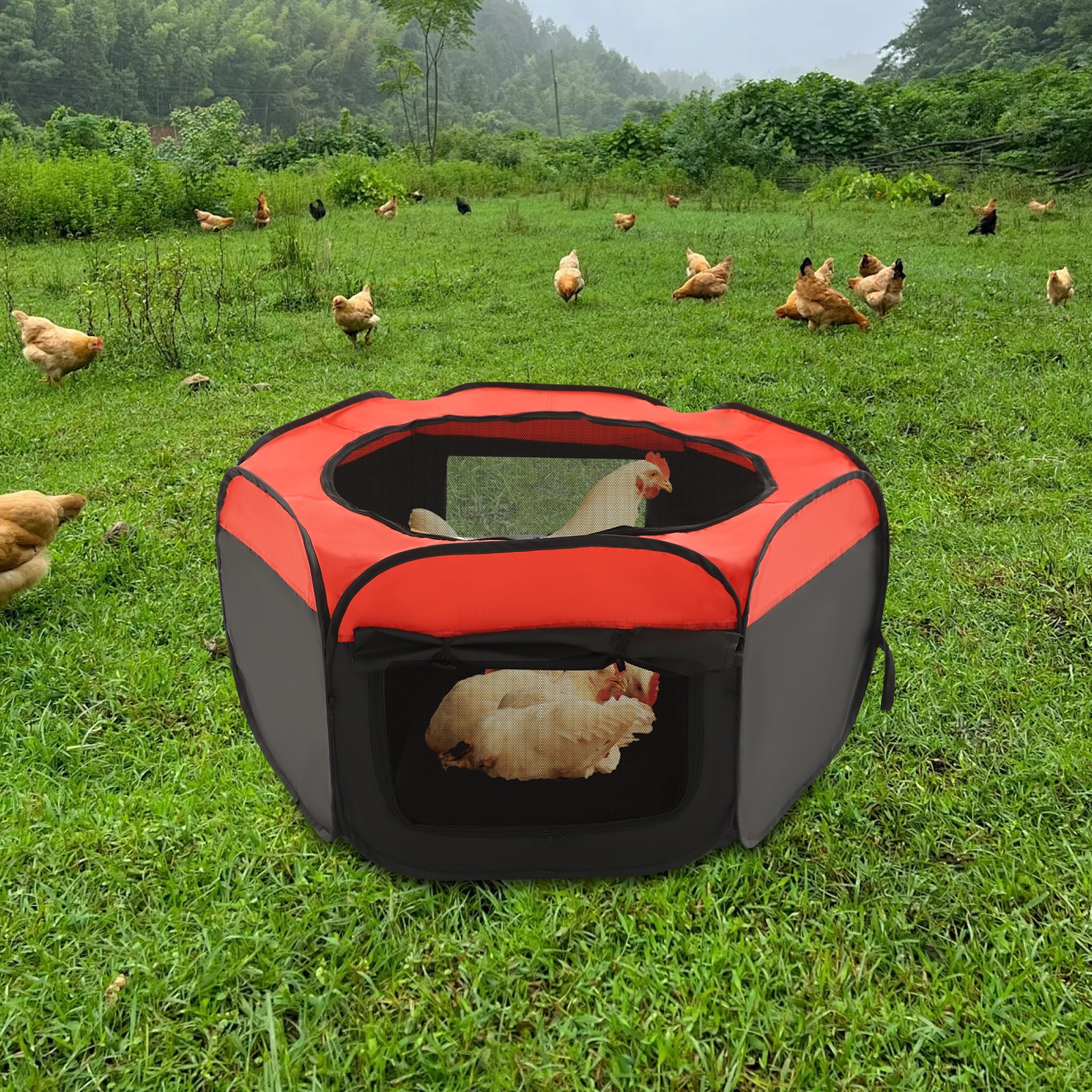 Brooder Box for Chicks Starter Kit-420D Oxford Cloth Chicken Coop ChickEnclosure