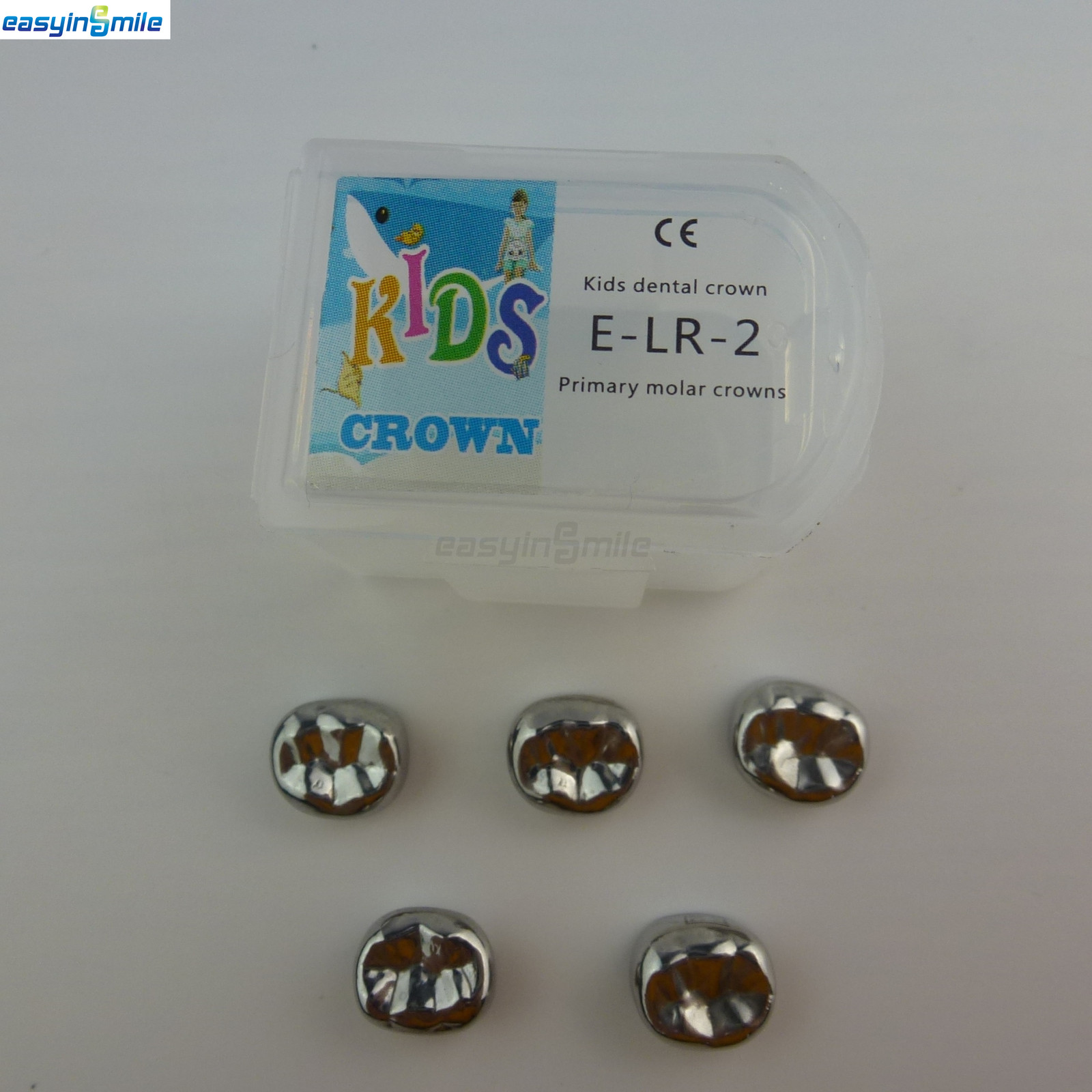 5/48/96pc Dental Kids Adult Crown Stainless Steel Primary Molar Crowns EASYINSMI