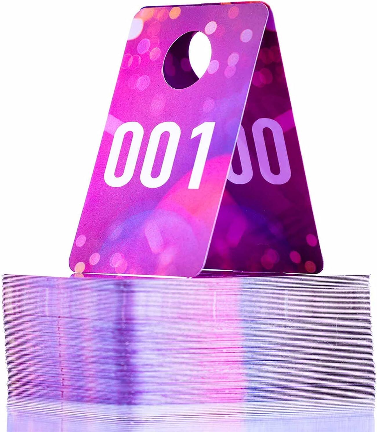 100pcs Live Sale Reusable Hanger Cards, Waterproof Number Cards for Clothes