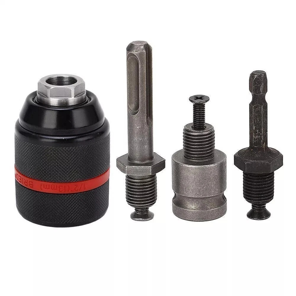 13mm Keyless Drill Chuck Metal Heavy Duty 1/2”-20UNF with SDS-Plus/Hex Shank US