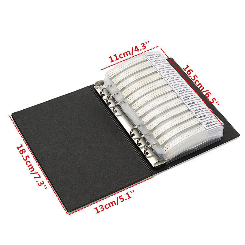 0805 Sample Book 1% SMD Resistors Assortment Kit 8500 pcs 170 Values