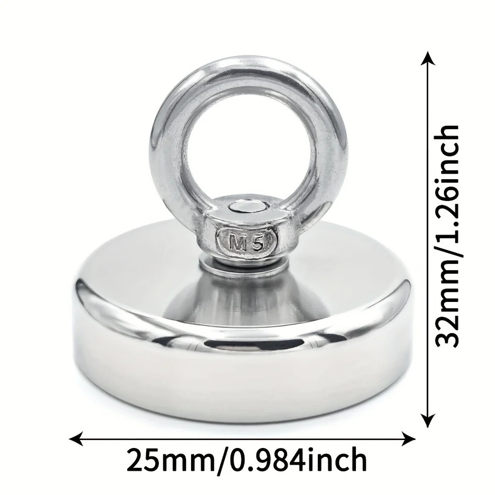 Neodymium Fishing Magnets Pulling Force Super Strong Round Rare Earth
