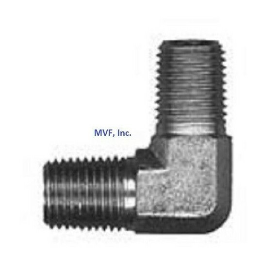 3/8″ Male NPT x 3/8″ Male NPT 90° Elbow Adapter Plated Forged Steel 5500-06-06