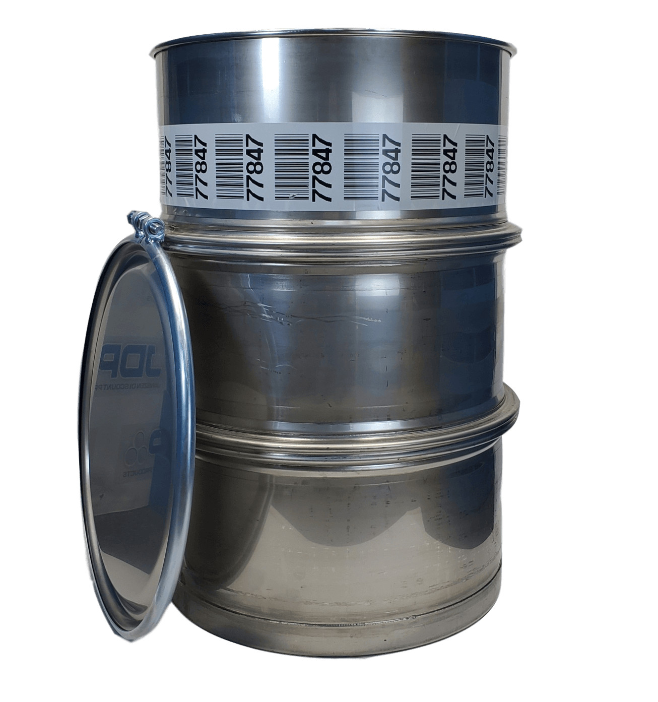 Used 55 gallon Stainless Steel Barrel Drum Open Top 316 Sanitary #1