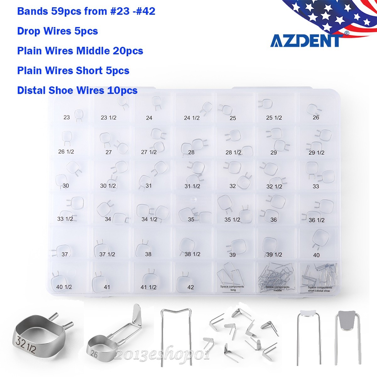 Dental Teeth Braces Preformed Kids Space Maintainer Retainer Universal Band Loop