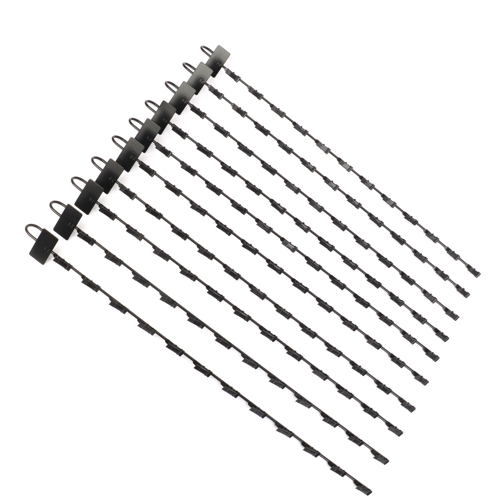 10x Hanging Merchandise Strip Chip Display Rack Retail Bagged Snack Hanger Clip