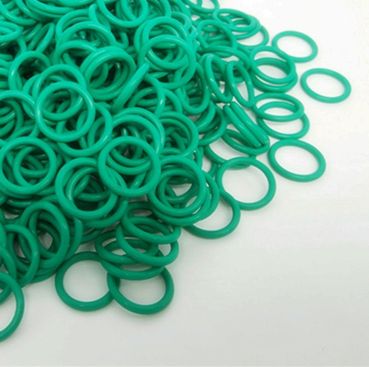 US Stock 50pcs 5mm OD 3mm ID 1mm Dia Fluororubber Seal Fluorine Rubber O-Ring
