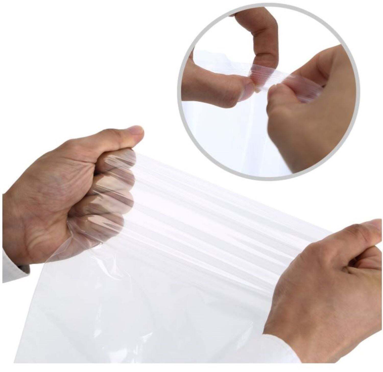 1000 2×5 Reclosable Resealable Clear Zipper Plastic Bags 2Mil by Secure Seal