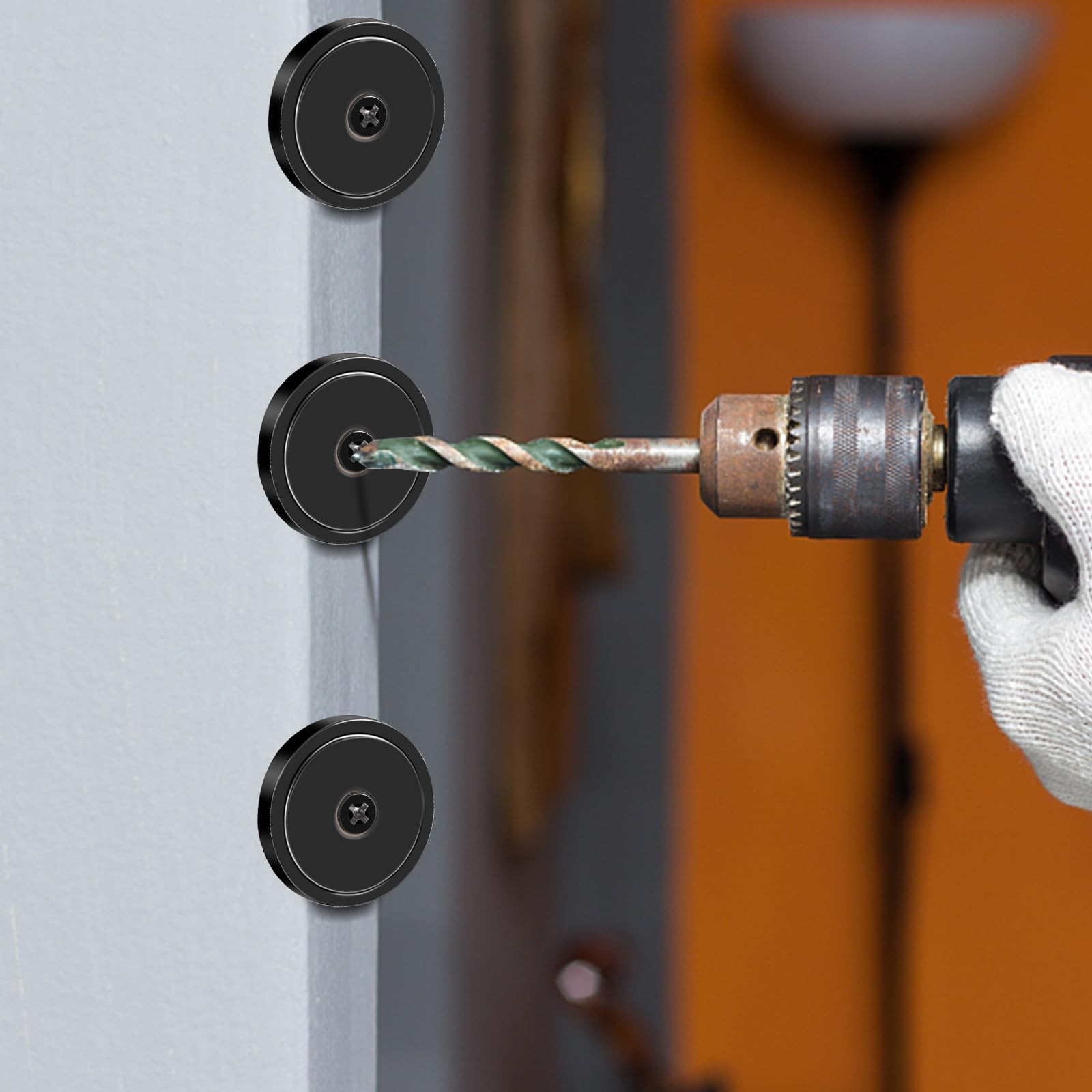 MIKEDE Heavy Duty Magnets with Hole 150LB Strong Magnets