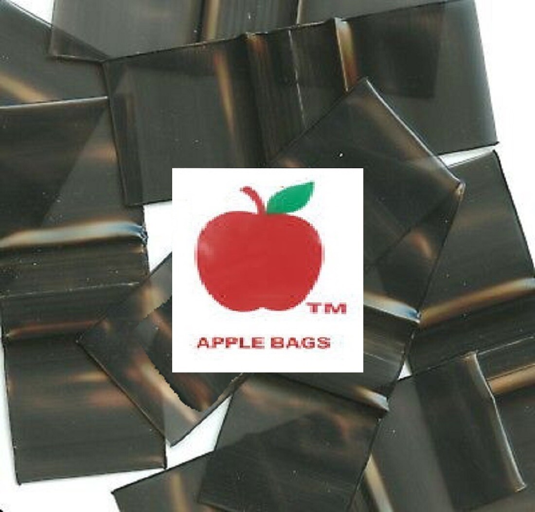BLACK 1000 APPLE BRAND BAGGIES 1.25×1.25 2mil ZIPLOCK 1,000 125125 1.25″ x bags