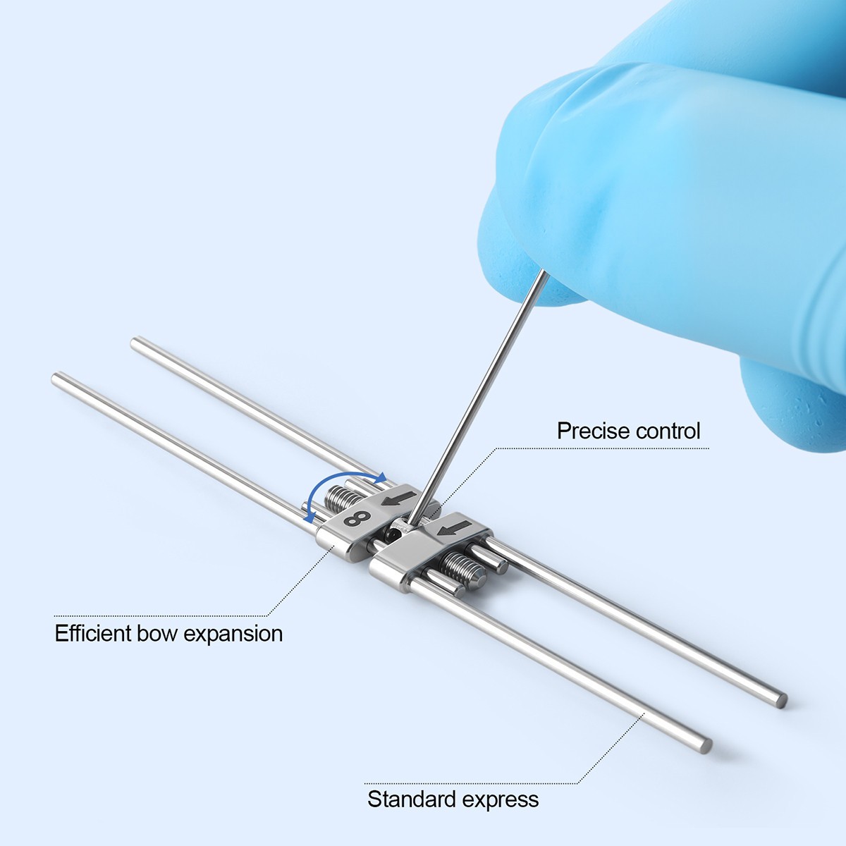 AZDENT Dental Ortho Rapid Maxillary Expansion Screw Palatal Split Hyrax Expander