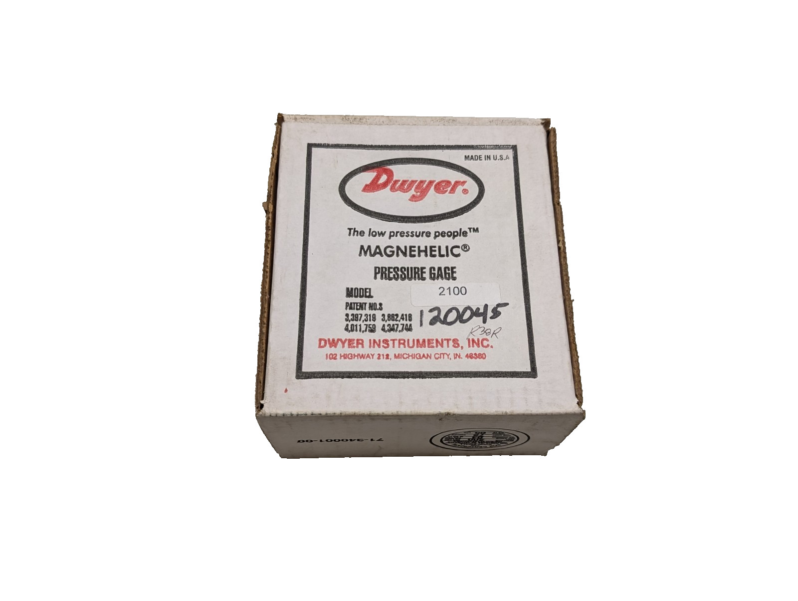 DWYER 2100 Magnehelic Differential Pressure Gauge