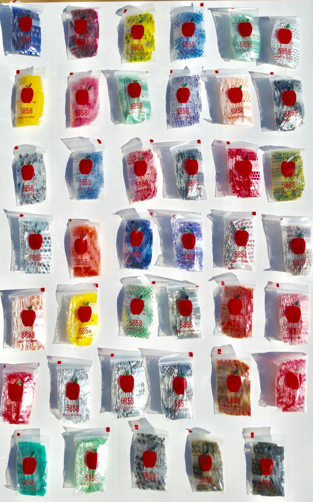 3838 MINI ZipSeal BAGS 10 DESIGN MIX 1000PCS OR CHOOSE 3/8″ X 3/8″, 👀Details🔽