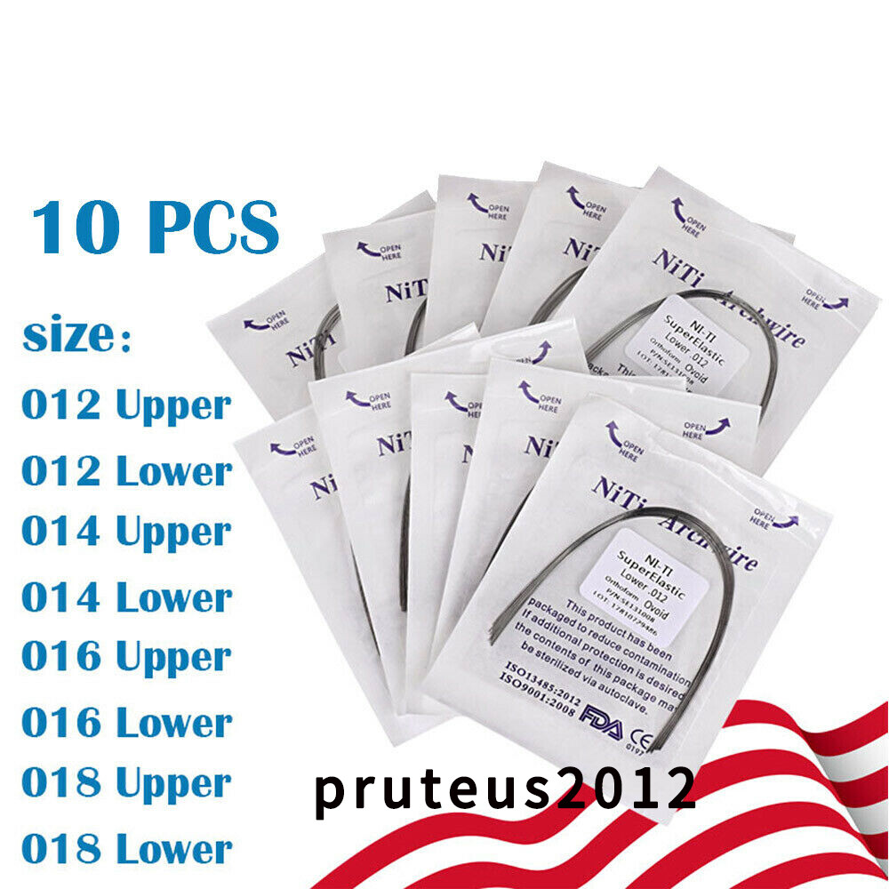 10PCS-Dental-Orthodontic-Round-Arch-Wire-Super-Elastic-Niti-Archwire-All-Size