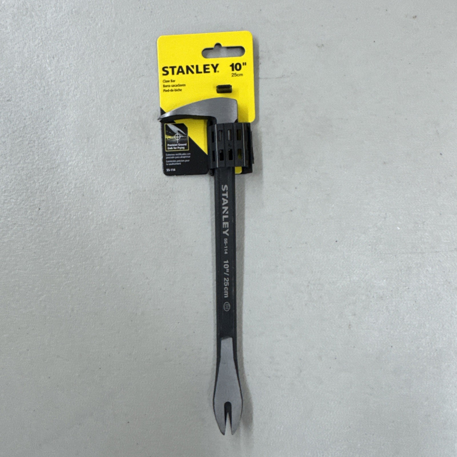 Stanley 10” Claw Bar Pry Bar 55-114 2 Pack Nail Puller Heavy Duty