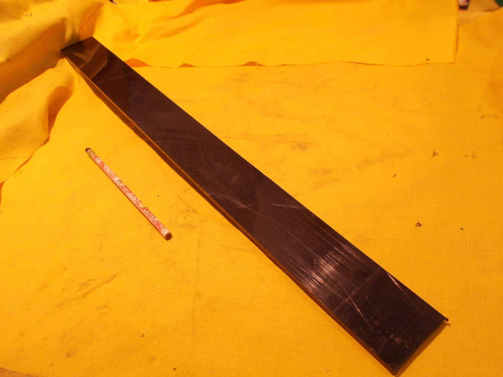 BLACK HDPE BAR polyethylene sheet machinable plastic stock 1/4″ x 2″ x 24″ LONG