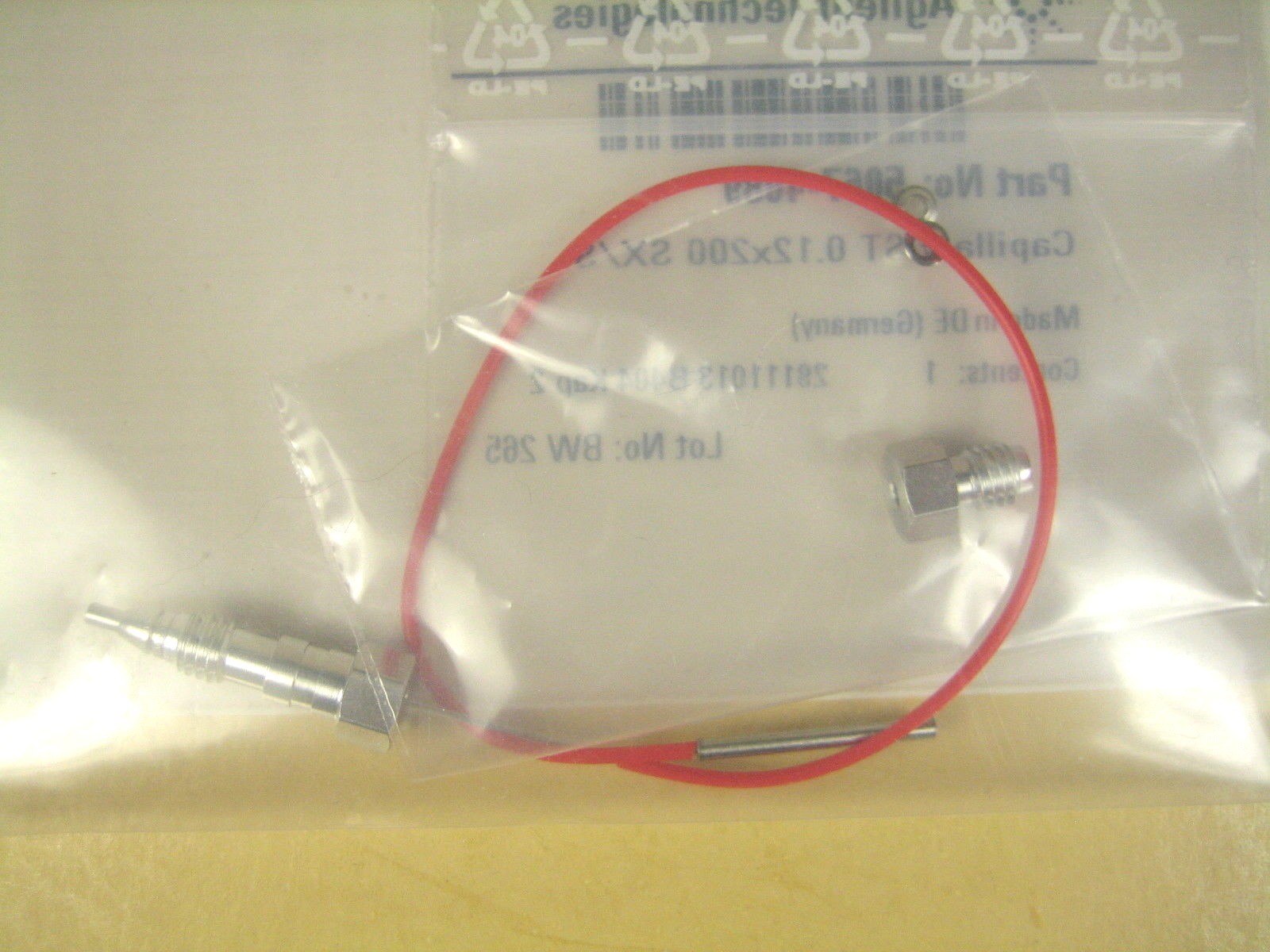 Agilent Technologies 5067-4689 Capillary ST 0.12×200 SX/S