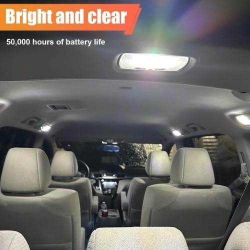 24PCS T10 194 DE3175 578 31mm 42mm LED Dome Light Bulb Kit with R Color: White