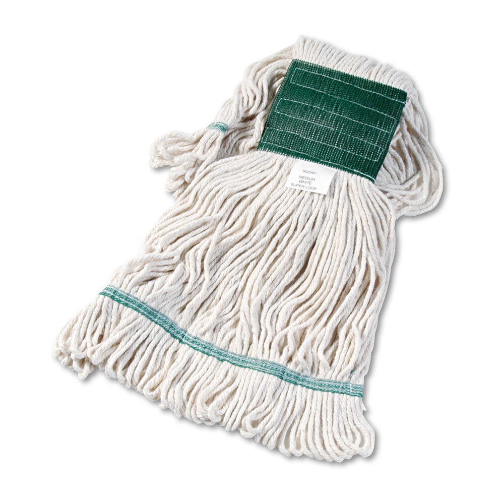 Boardwalk 502WHEA 5 in. Super Loop Cotton Wet Mop Head – Medium, White New