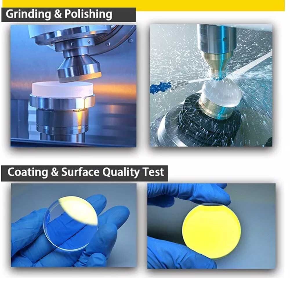 5/10/20/50pcs Quartz Lens 37x7mm Protective Windows Fused Silica for Fiber Laser