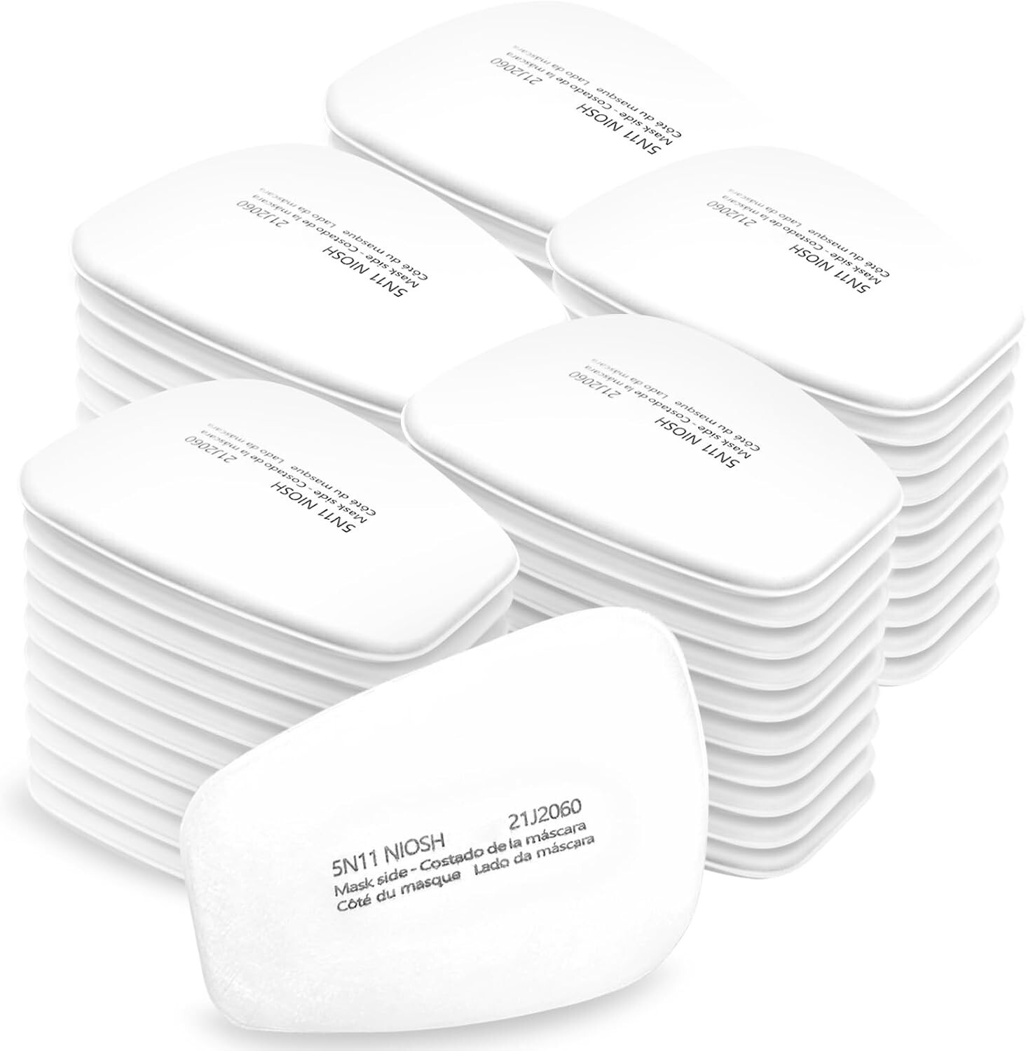 5N11 Cotton Filter for 6100 6200 6800 7502 Respirator Filters 50 count