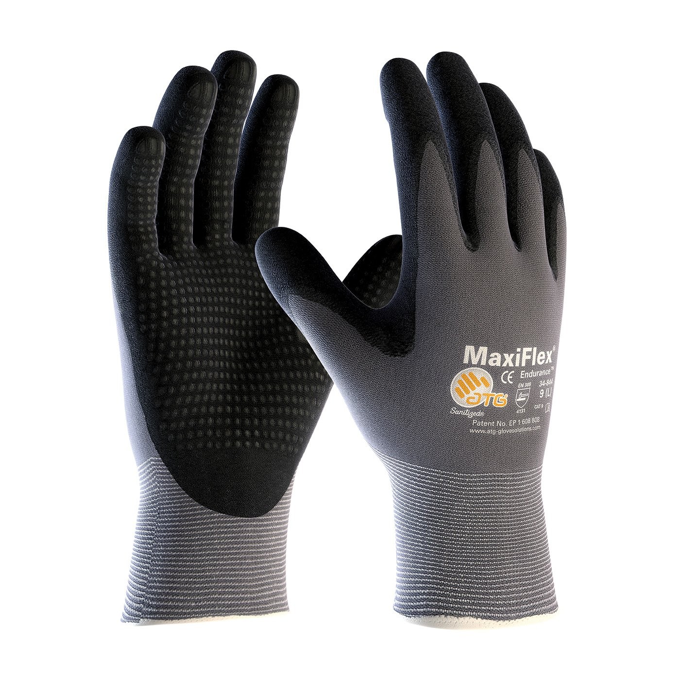 Maxiflex Endurance 34844 Seamless Knit Nylon Work Glove With Nitrile Coated Grip