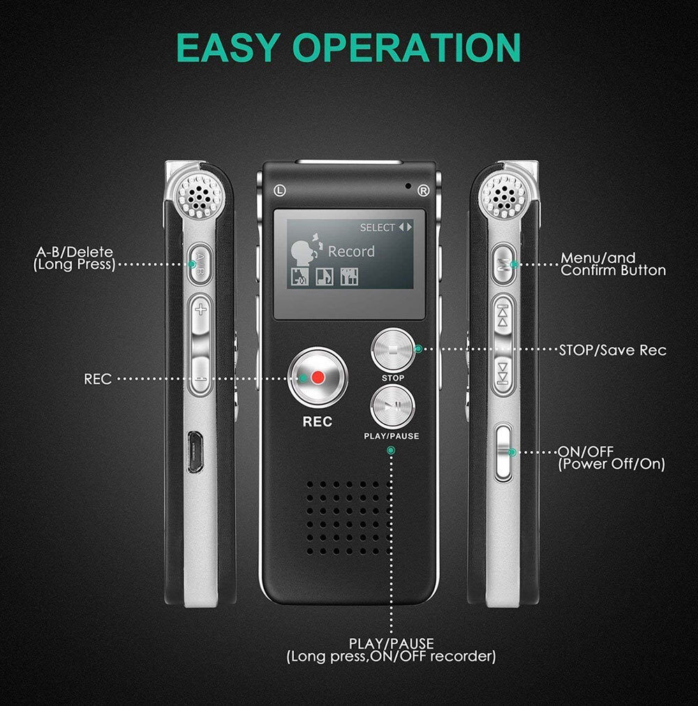Paranormal Ghost Hunting Equipment Digital EVP Voice Activated Recorder USB US++