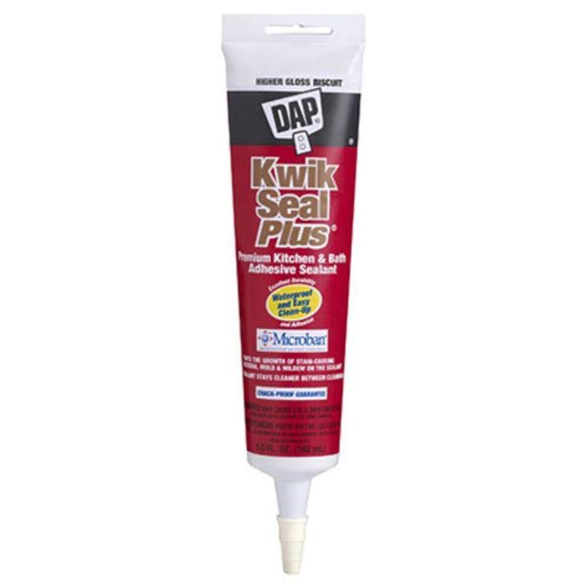 DAP Kwik Seal Biscuit Siliconized Latex Adhesive Caulk 5.5 oz