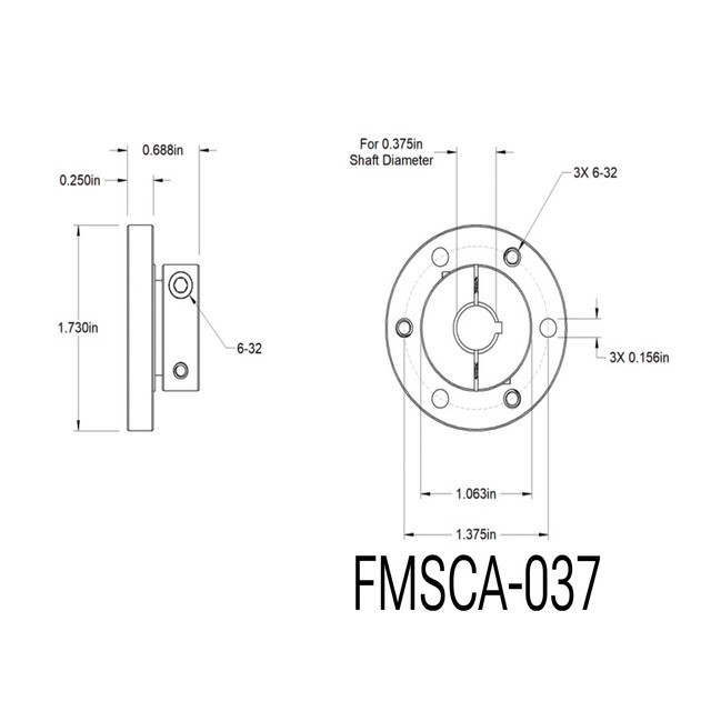 Face Mounted Shaft Collars/ Hub Mount Shaft Collar Couplings Alum or Steel