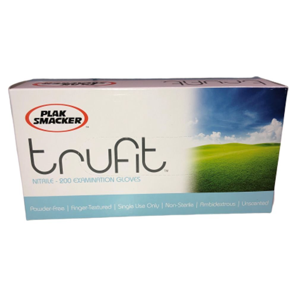 TruFit Sky Blue Nitrile Gloves, X-Small, 200/Box